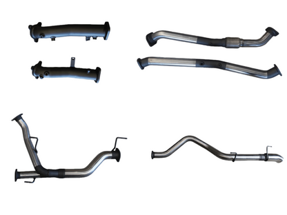 Manta | 2.5″ Turbo Back without Cats with Rear Muffler Dump Tip | Toyota Landcruiser VDJ200 4.5L V8 Diesel Wagon 2015–2021