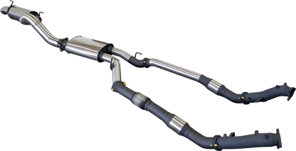 Manta | Twin 3″ Turbo Back Exhaust System with Cats, Muffler & 4″ Tailpipe | Toyota Landcruiser VDJ200 4.5L V8 Wagon 2015–2021