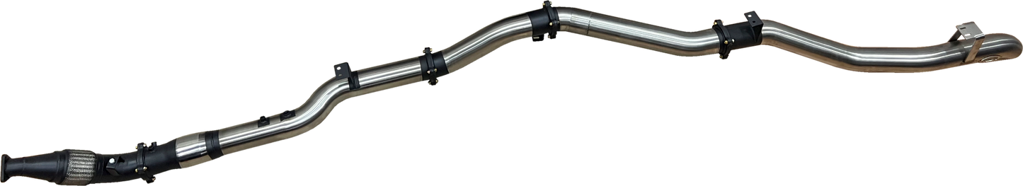 Manta | 4″ Turbo Back Exhaust with Cat No Muffler | Toyota Landcruiser VDJ79 V8 Ute 2016–2025 (DPF Models)