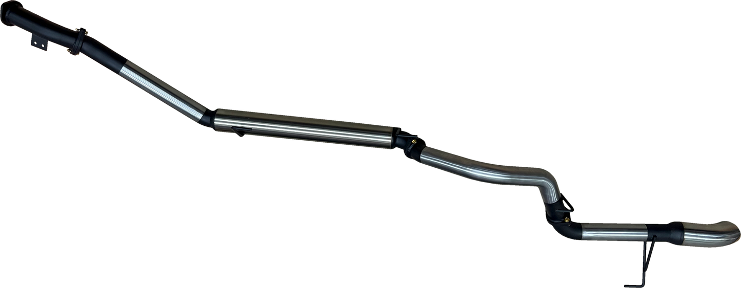 Manta | 3″ DPF Back Exhaust System without Mufflers with 4″ Chrome Tip | Toyota Landcruiser 300 Series V6 2021–2025