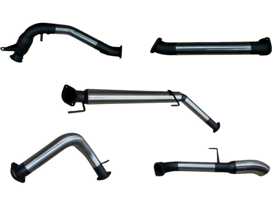 Manta | 3″ Turbo Back Exhaust with Cat & No Mufflers Chrome 4″ Tip | Toyota Landcruiser 300 Series V6 FJA300R Wagon 2021–2025