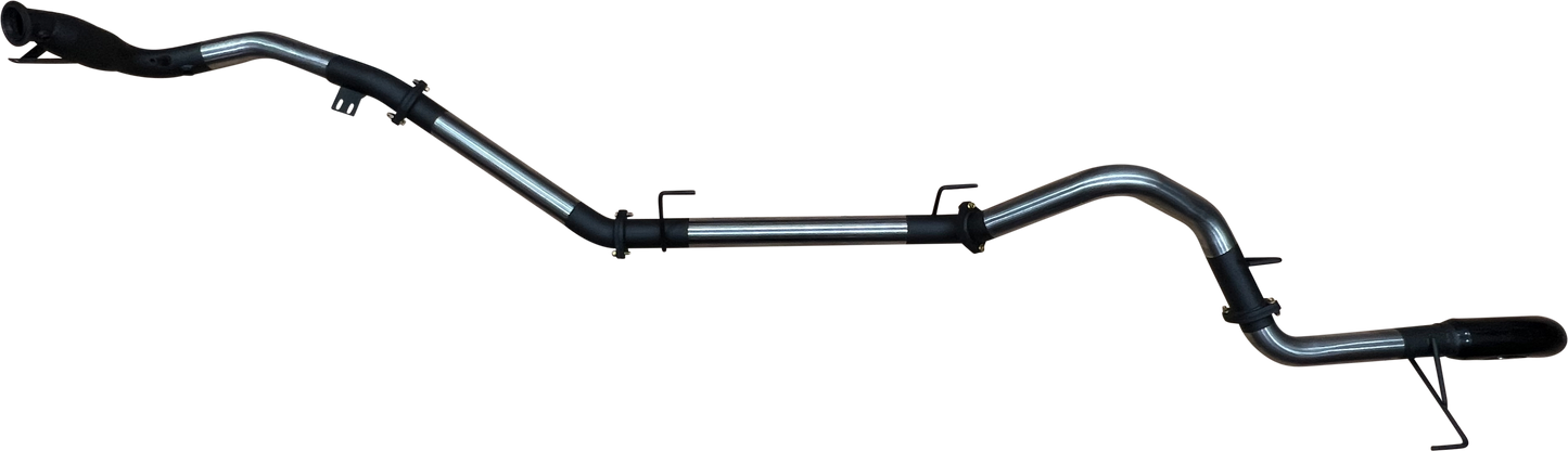 Manta | 3″ Turbo Back Exhaust with Cat & No Mufflers Black 4″ Tip | Toyota Landcruiser 300 Series V6 FJA300R Wagon 2021–2025