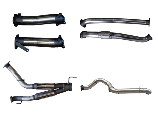 Manta - Toyota Landcruiser VDJ200 3in Dual NO Cat, With Hotdog, 4in Exit