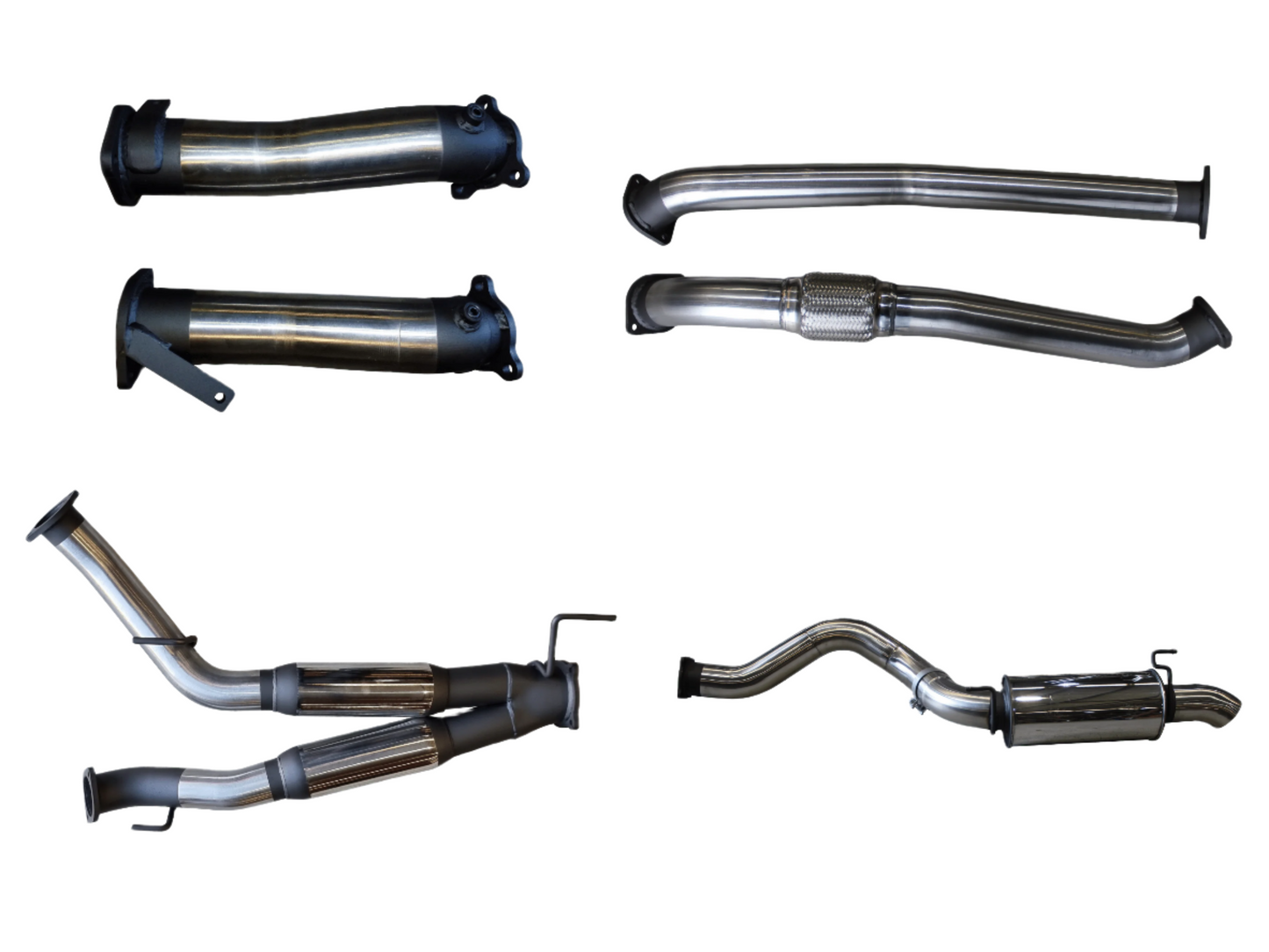 Manta - Toyota Landcruiser VDJ200 3in DUAL NO CAT, W/Hotdog, 4in EXIT W/Rear MUFFLER
