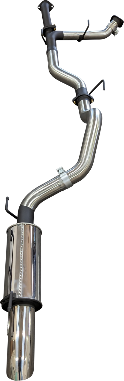 Manta | 2.5″ Dual DPF Back into 3″ Single with Rear Muffler & 4″ Tip | Toyota Landcruiser 200 VDJ200 4.5L V8 Diesel Wagon 2007–2021
