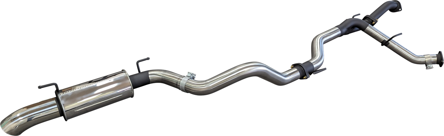 Manta | 2.5″ Dual DPF Back into 3″ Single with Rear Muffler & 4″ Tip | Toyota Landcruiser 200 VDJ200 4.5L V8 Diesel Wagon 2007–2021