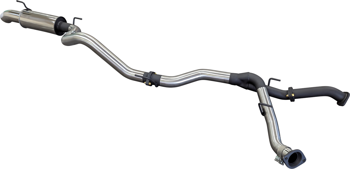 Manta | 2.5″ Dual DPF Back into 3″ Single with Rear Muffler & 4″ Tip | Toyota Landcruiser 200 VDJ200 4.5L V8 Diesel Wagon 2007–2021