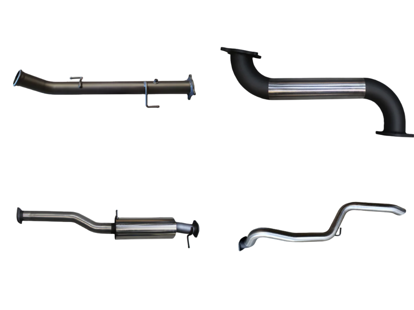Manta | 3in Dump Pipe Back Exhaust with Small Muffler Extended Tailpipe | Volkswagen Amarok V6 TDI550 TDI580 Ute 2016–2022