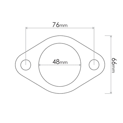 Redback Flange Gasket for Mazda, Daihatsu, Subaru, Ford, Citroen, Porsche & Saab - SUG002R