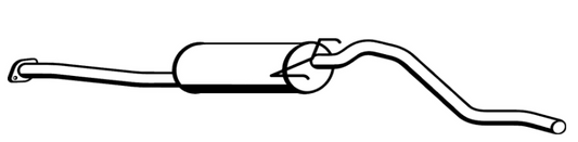 Standard Replacement - Toyota Hilux LN85 4 CLY 2WD DI Muffler (BM4308) (Berklee)