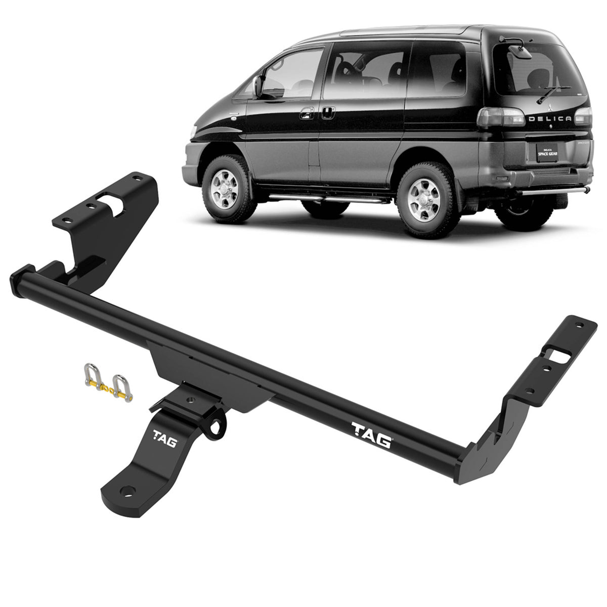 TAG Towbar Standard Duty for Mitsubishi Delica 1994-2006 | 1000kg towing - T2C414