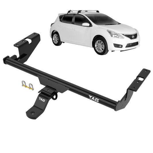 TAG Standard Duty Towbar and Universal Wiring Harness for Nissan Pulsar Hatch 2013-2017 | 1200kg towing - T2D617-K301