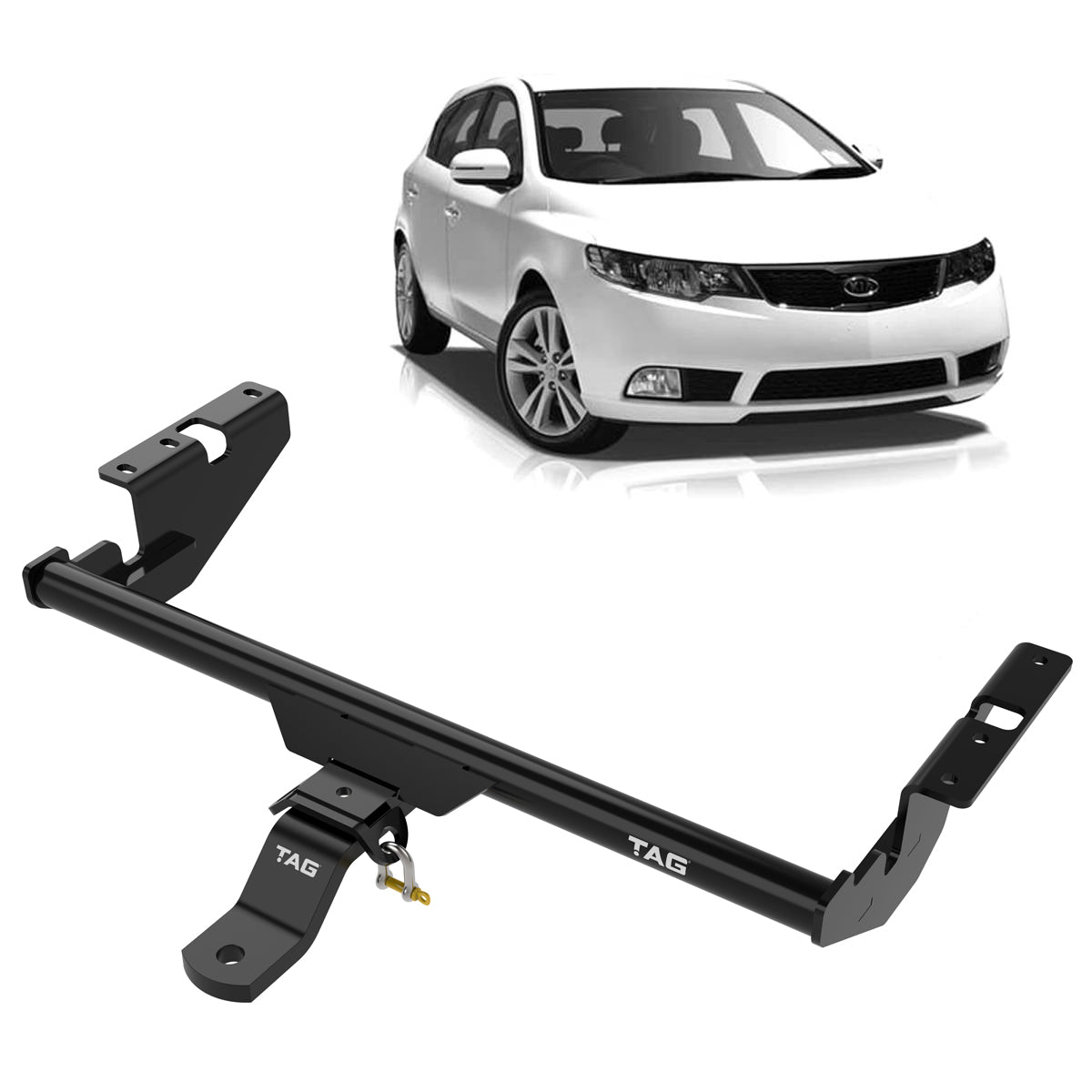 TAG Standard Duty Towbar for KIA Cerato Hatch 2010-2013 | 1200kg towing - T2K567