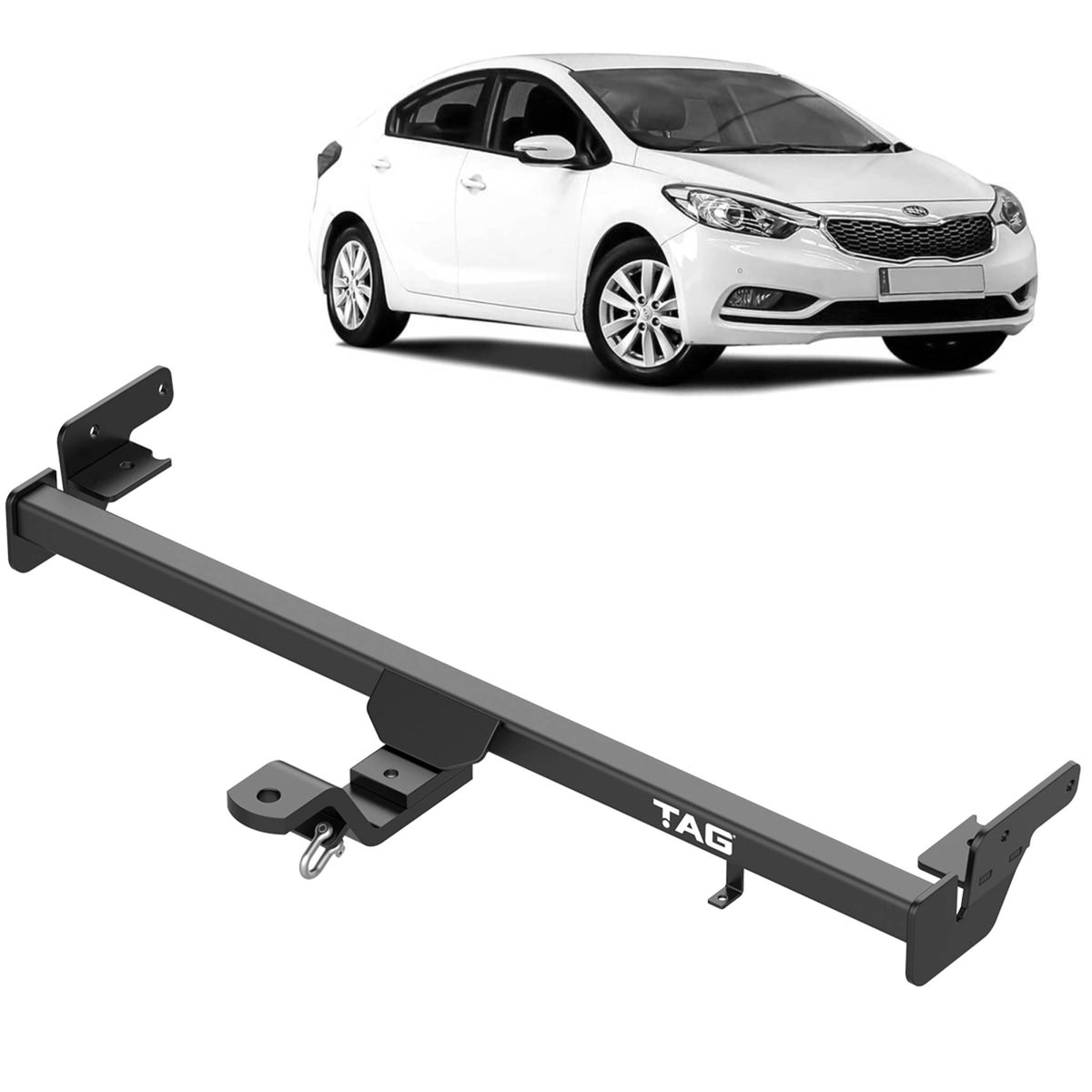 TAG Towbar Standard Duty for KIA Cerato YD Sedan 2013-2018 | 1200kg towing - T2K618