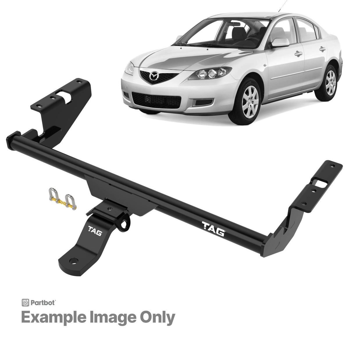 TAG Towbar Standard Duty for Mazda 3 Hatchback 2003-2009 | 900kg towing - T2M479