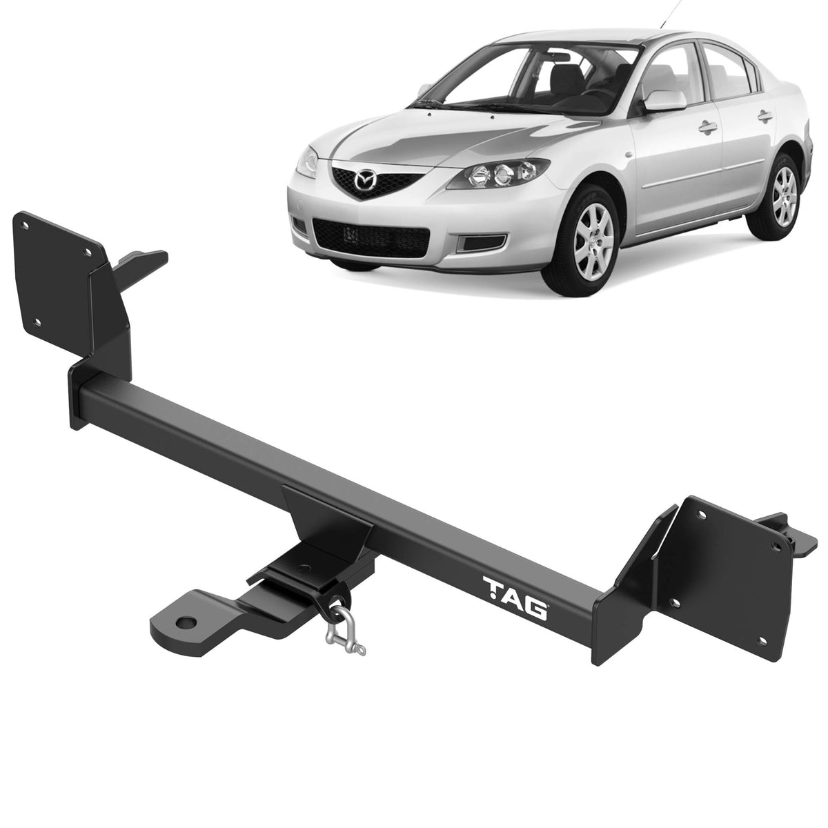 TAG Towbar Standard Duty for Mazda 3 BK SP23 MPS Sedan Not or 2003-2009 | 900kg towing - T2M480