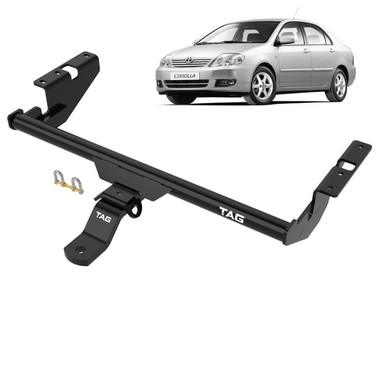 TAG - Toyota Corolla (2001 - 2007) Sedan Standard Duty Towbar & Direct Fit Wiring Harness