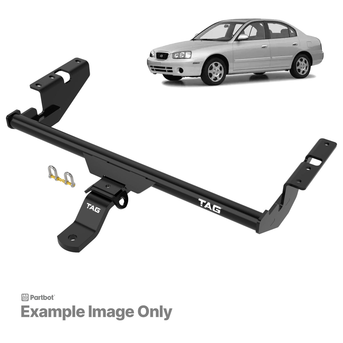 TAG Towbar Standard Duty for Hyundai Elantra 2000-2003 | 850kg towing - T2Z020