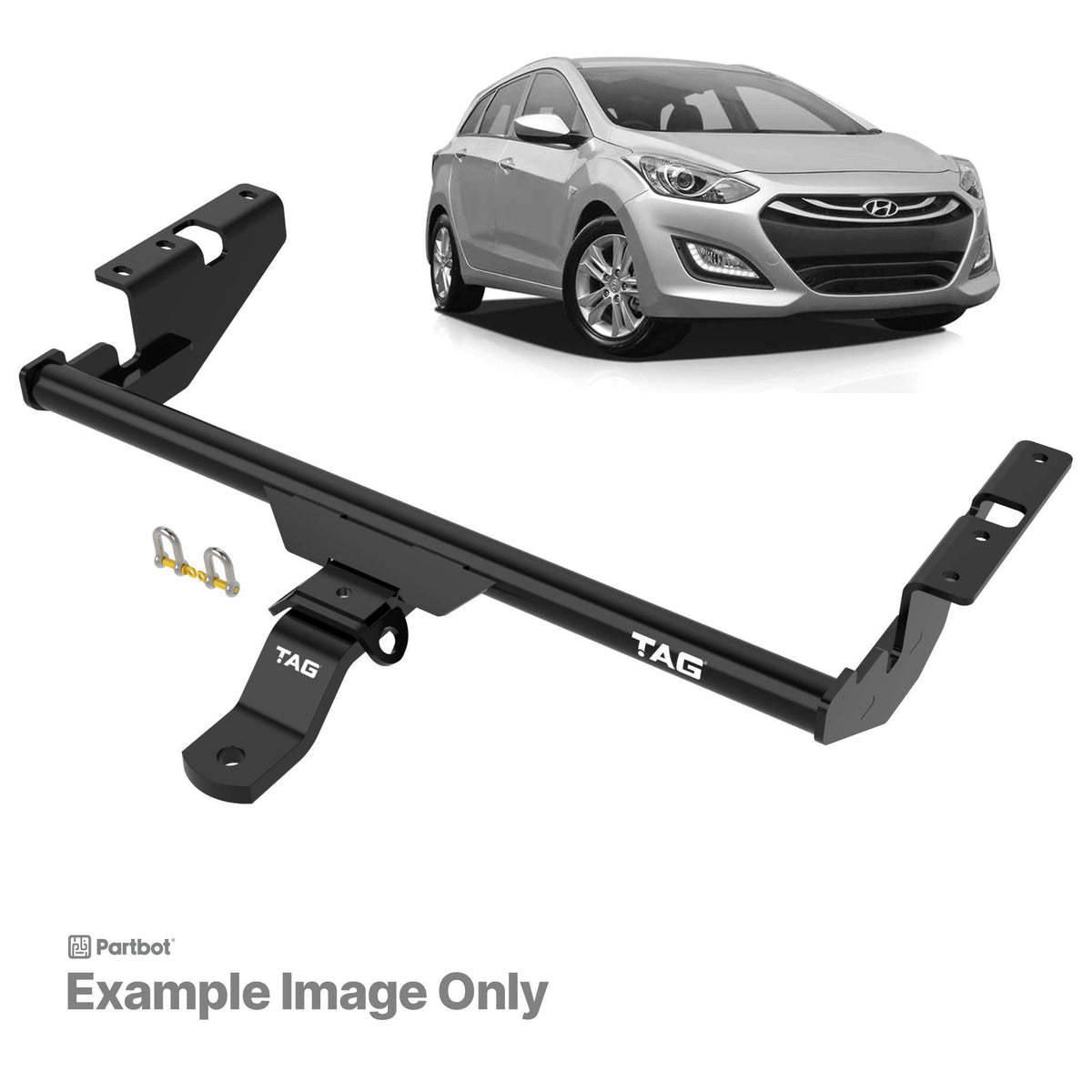 TAG Towbar Standard Duty for Hyundai Elantra 2006-2011, Hyundai i30 2007-2012 | 1200kg towing - T2Z505