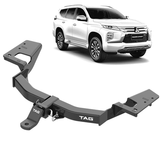 TAG Heavy Duty Towbar & Direct Fit Wiring Kit for Mitsubishi Pajero Sport QE 2015-2019 | 3100kg towing - T4C644-K201