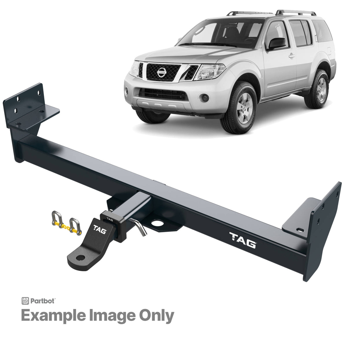 TAG Towbar Heavy Duty for Nissan Pathfinder 2005-2013 | 3000kg towing - T4D469