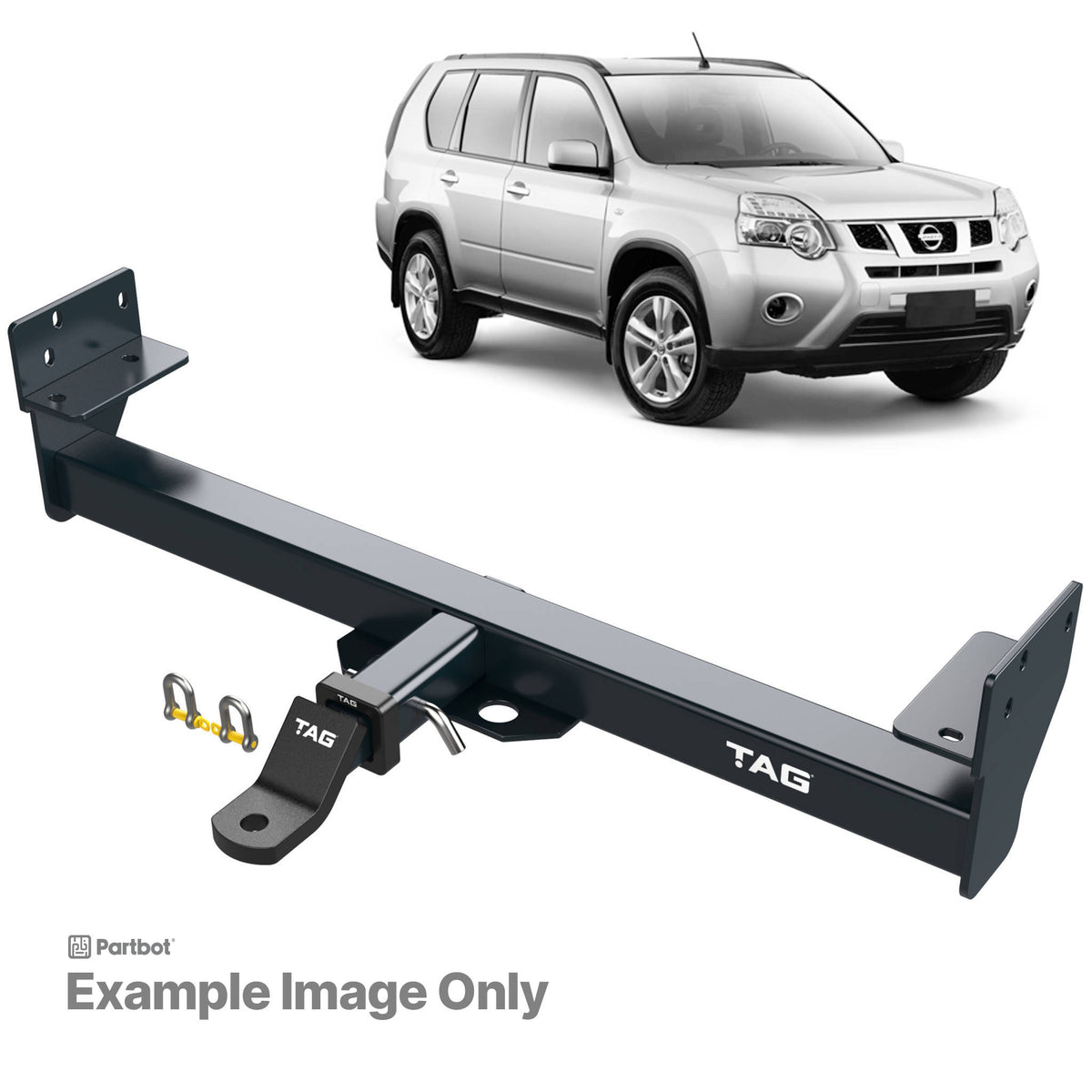 TAG Heavy Duty Towbar for Nissan X-Trail T30 2001-2007 | 2000kg towing - T4D518