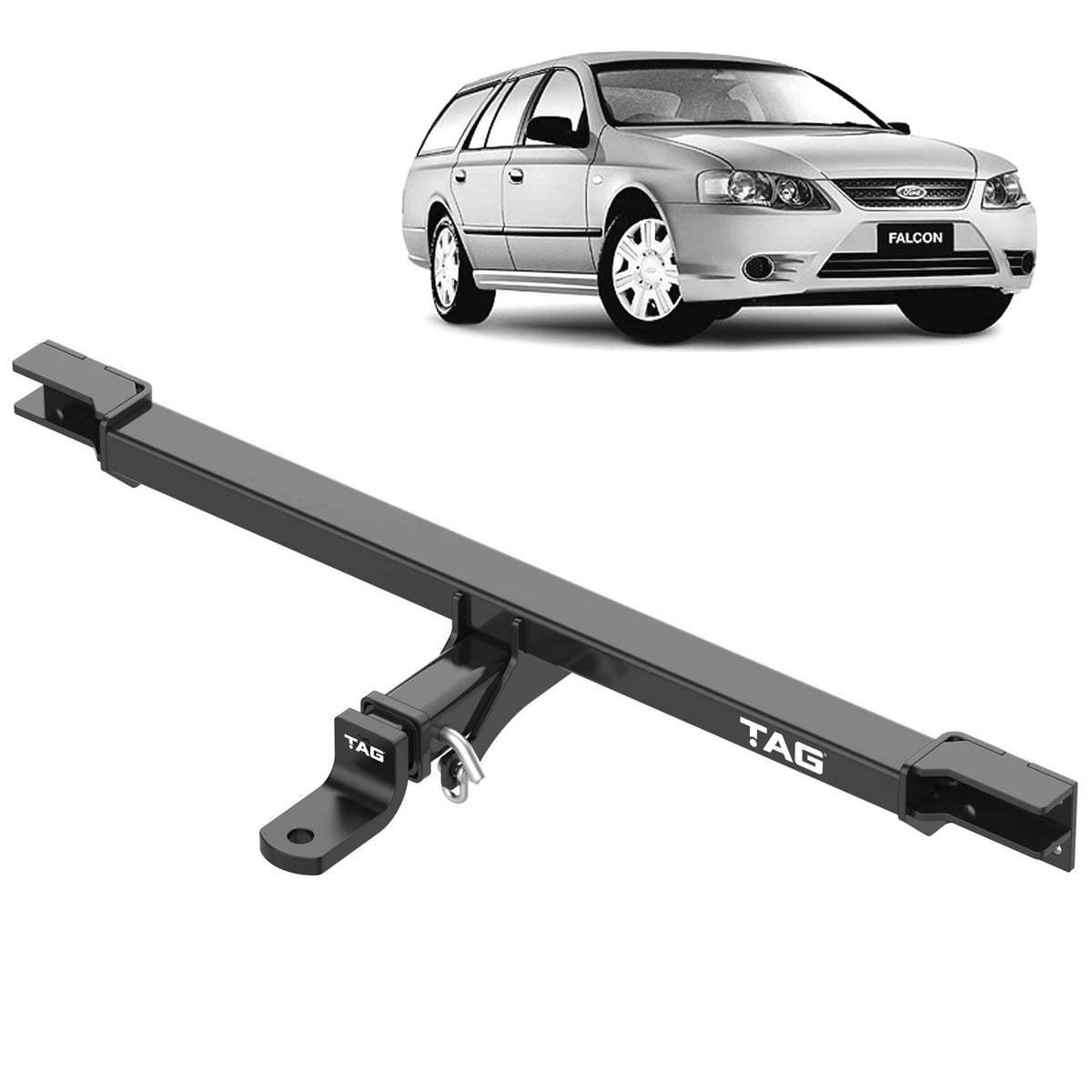 TAG Heavy Duty Towbar for Ford Falcon AU BA BF Wagons 1998-on | 2300kg towing - T4F494