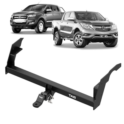 TAG - Ford Ranger (2011 - 2022) Mazda BT-50 (2011 - 2020) Styleside Tub Body Heavy Duty Towbar & Direct Fit Wiring Harness