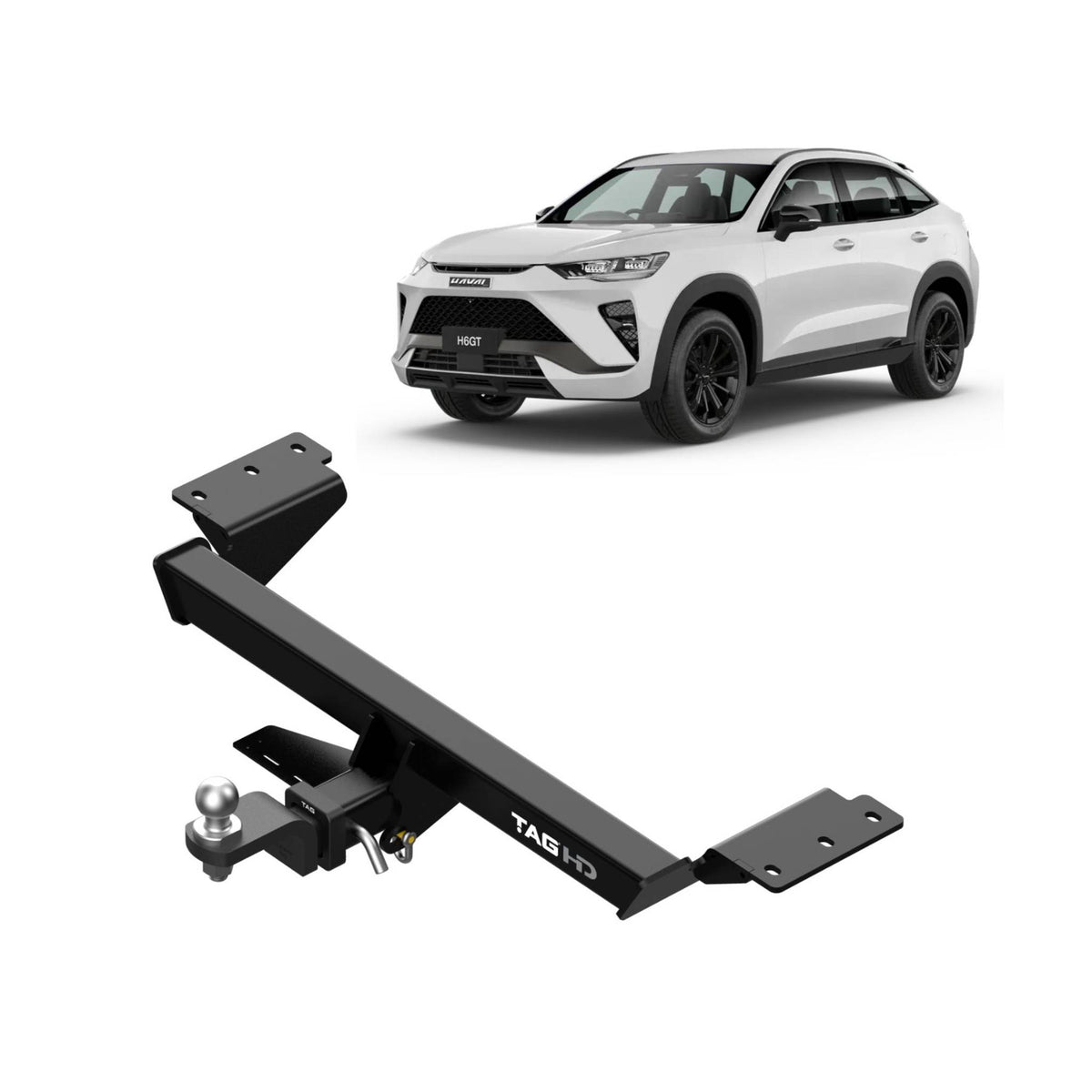 TAG Heavy Duty Towbar & Direct Fit Wiring Kit for Haval H6 H6GT & All Variants 2021-2025 | 2000kg towing - T4G859-K201