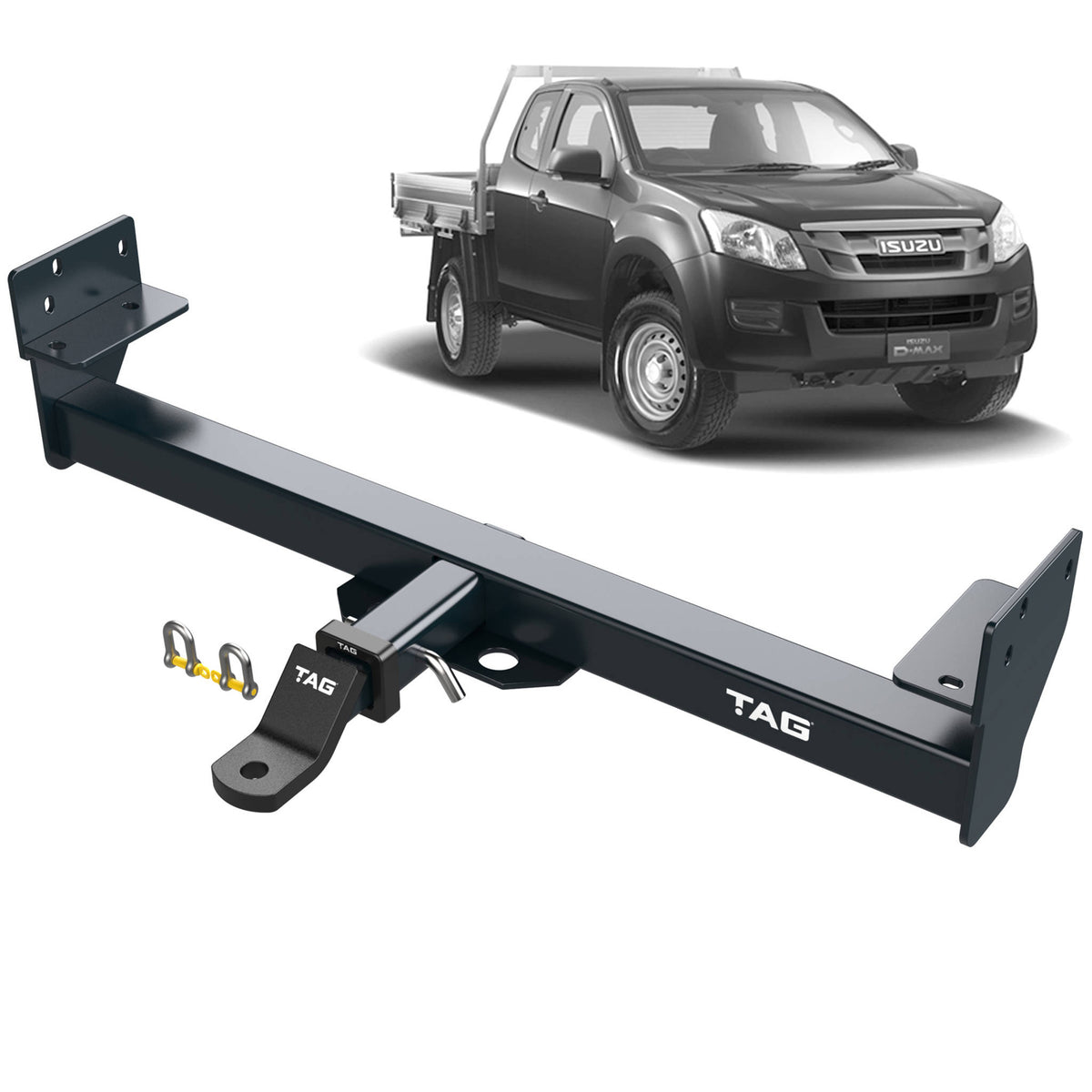 TAG Heavy Duty Towbar for Isuzu D-MAX 2012-2020 | 3000kg towing - T4H596