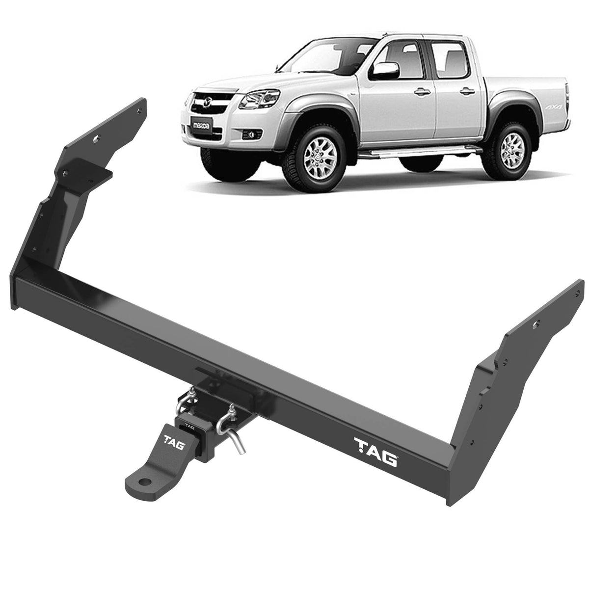 TAG Heavy Duty Towbar for Mazda BT-50 2006-2011 | 3000kg towing - T4M471