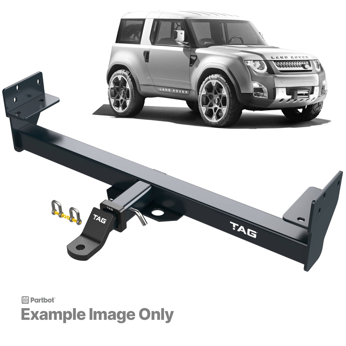TAG Towbar Heavy Duty for Land Rover Defender 2007-2016 | 3500kg towing - T4P603