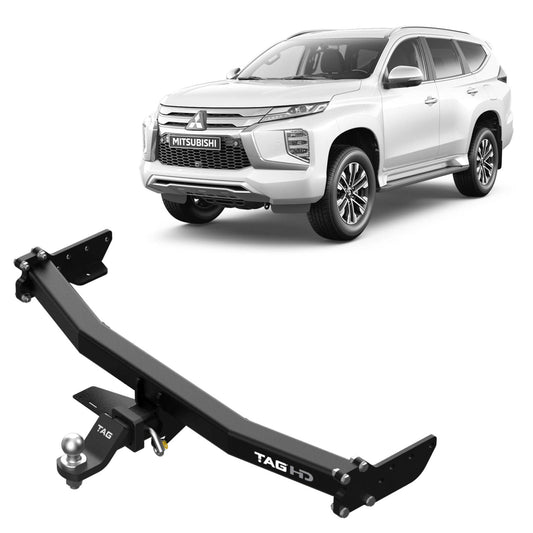 TAG - Mitsubishi Pajero Sport QF (2019 - on) Heavy Duty Towbar & Direct Fit Wiring Kit