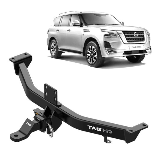 TAG - Nissan Patrol Y62 Series 1-5 (2012 - on) Heavy Duty Towbar & Direct Fit Wiring