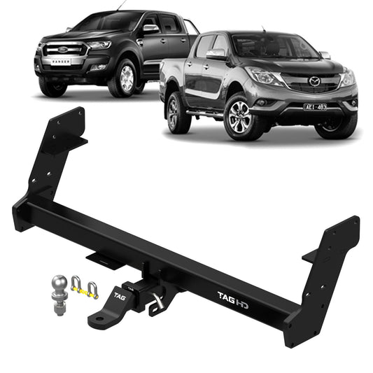 TAG - Mazda BT-50 (2011 - 2020) Styleside Tub Heavy Duty Towbar & Direct Fit Wiring Kit