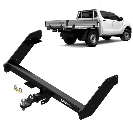 TAG - Ford Ranger PX2, PX3 (2015 - 2022) Cab Chassis Heavy Duty (Extended) Towbar and Direct Fit Wiring Harness