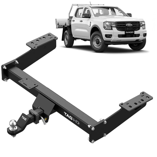 TAG - Heavy Duty Towbar for Next-Gen Ford Ranger (Extended Trayback 06/2022 - on), Volkswagen Amarok (Extended Trayback 12/2022 - on)