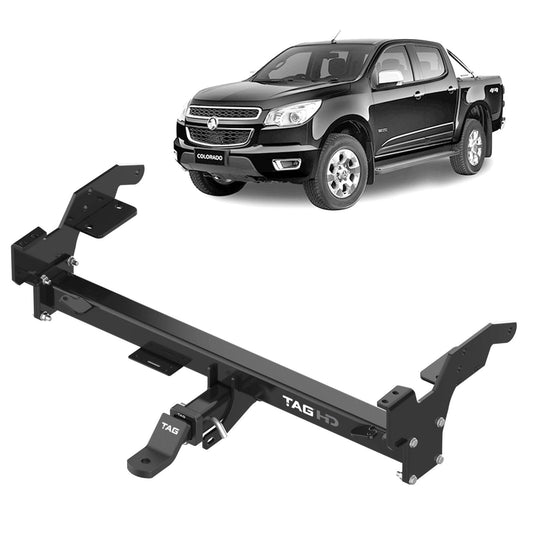 TAG - Holden Colorado (2012 - on) Tub Body / Styleside With Bumper Step Heavy Duty Towbar & Direct Fit Wiring Harness