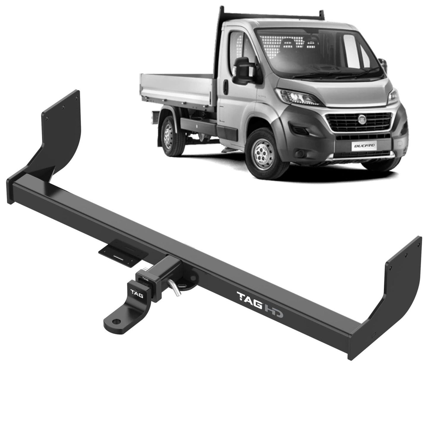 TAG - Fiat Ducato Cab Chassis (2001 - 2019) Heavy Duty Towbar & Universal Wiring Harness