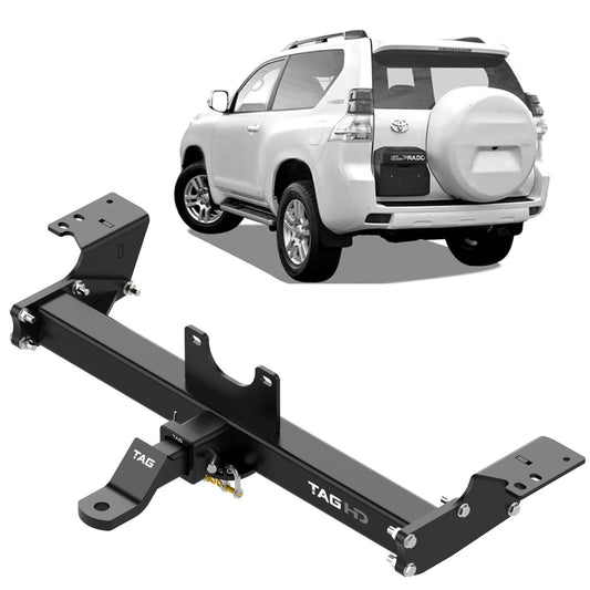 TAG - Toyota Prado 120 Series (2002 - 2009) Heavy Duty Towbar & Direct Fit Wiring