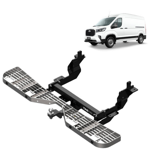 TAG Rear Step & Towbar for LDV Deliver 9 Van LWB models 2020-on | 2800kg towing - T8PA17-K010