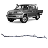 Redback Extreme Duty Exhaust for Toyota Landcruiser 79 Series Double Cab (01/2012 - 10/2016) "Cat & Pipe"