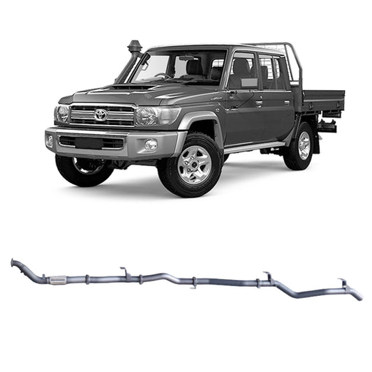Redback Extreme Duty Exhaust for Toyota Landcruiser 79 Series 2012-2016 | 76mm - TLX47400-PO