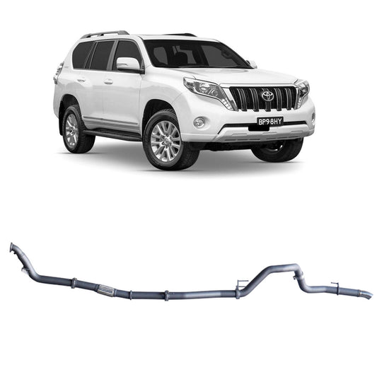 Redback Extreme Duty Exhaust for Toyota Prado 120/150 Series 1KD-FTV 2006-2015 | 76mm - TPX43800-PO