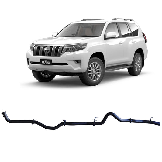 Redback Extreme Duty Exhaust for Toyota Prado 150 Series 2015-2024 | 76mm - TPX49400-PO