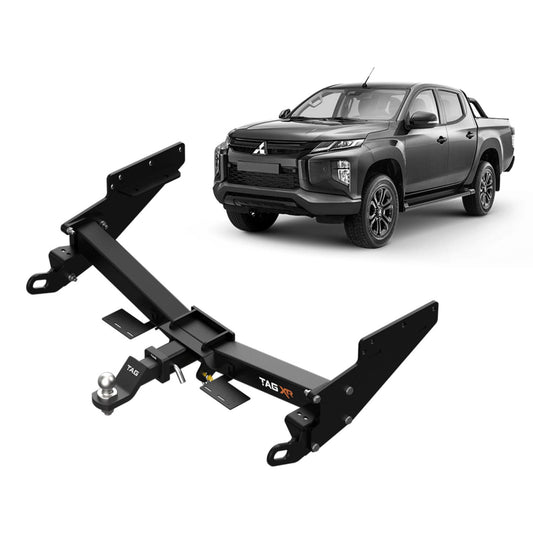 TAG - Mitsubishi Triton MQ Series Styleside (2015 - 2018) Extreme Recovery Towbar & Direct Fit Wiring Harness