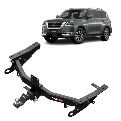 TAG - Nissan Y62 Patrol Series 1-5 (2012 - on) Extreme Recovery Towbar & Direct Fit Wiring Harness