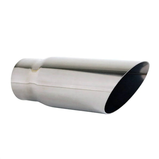 Exhaust Tip - 2" Inch (In) 3" Inch (Out) 200mm Long (Angle Cut)