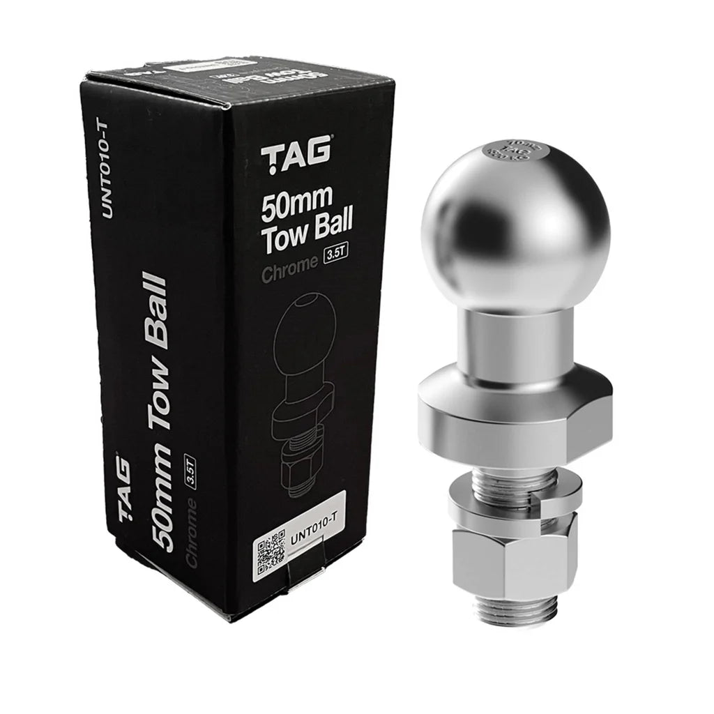 TAG - Chrome Plated Tow Ball - 50mm, 3.5 tonne