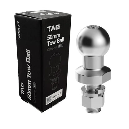 TAG - Chrome Plated Tow Ball - 50mm, 3.5 tonne